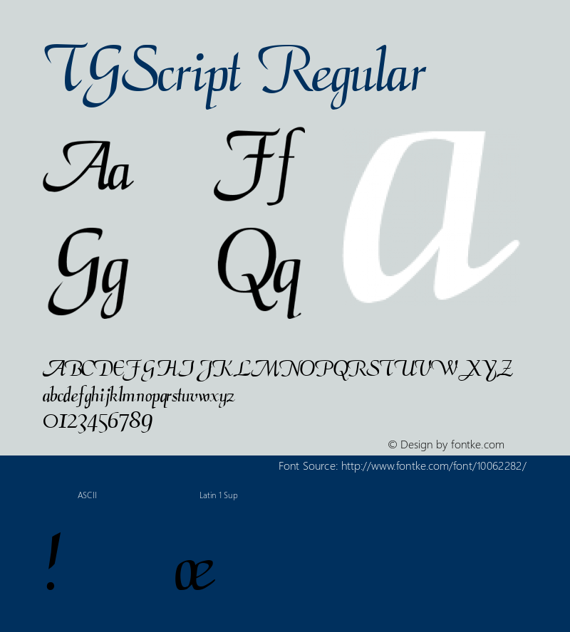 TGScript Regular Altsys Metamorphosis:2/7/92图片样张