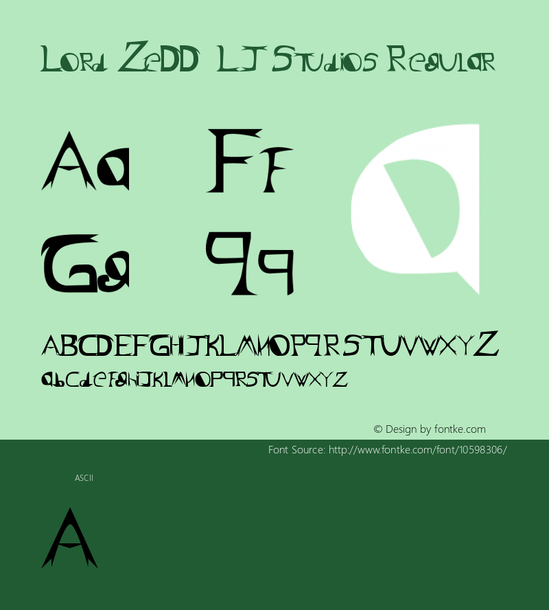 Lord ZeDD - LJ Studios Regular Version 1.00 September 5, 2014, initial release图片样张
