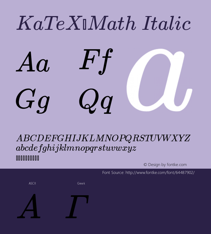 KaTeX_Math-Italic Version 0.0.3图片样张