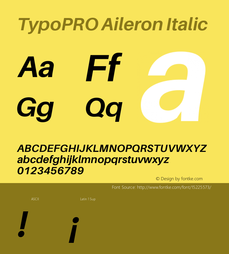 TypoPRO Aileron Italic Version 1.000;PS 001.000;hotconv 1.0.70;makeotf.lib2.5.58329图片样张