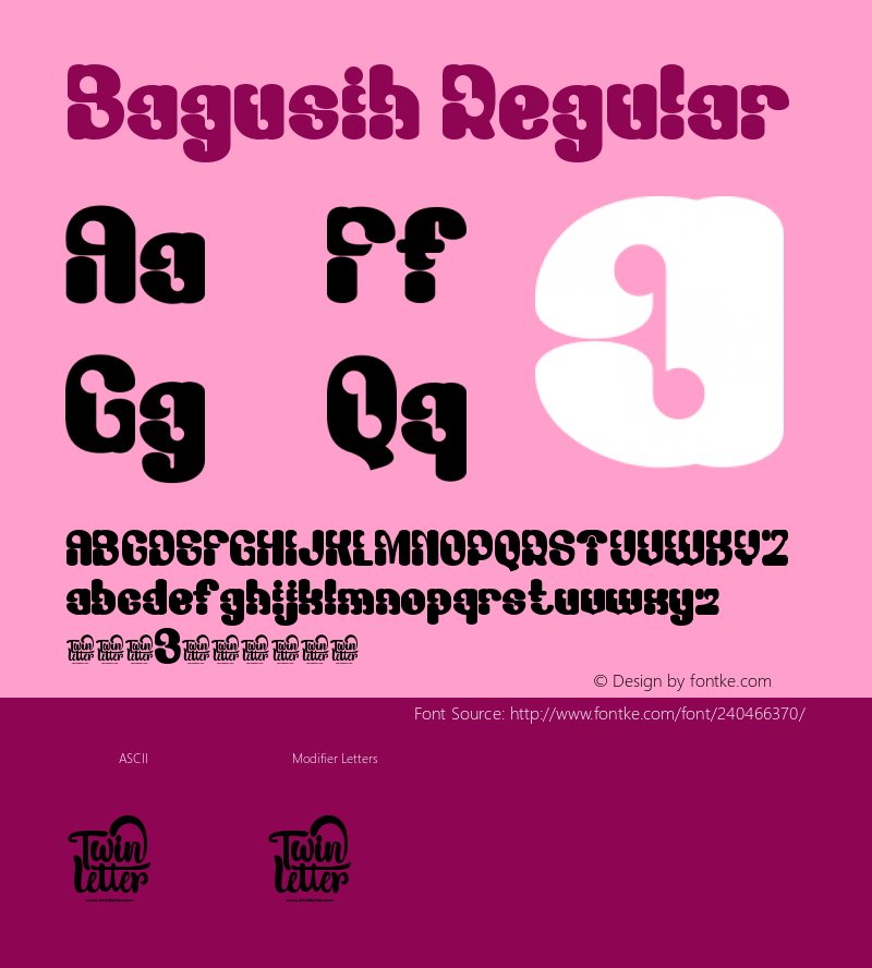 Bagusih-Regular Version 1.000图片样张