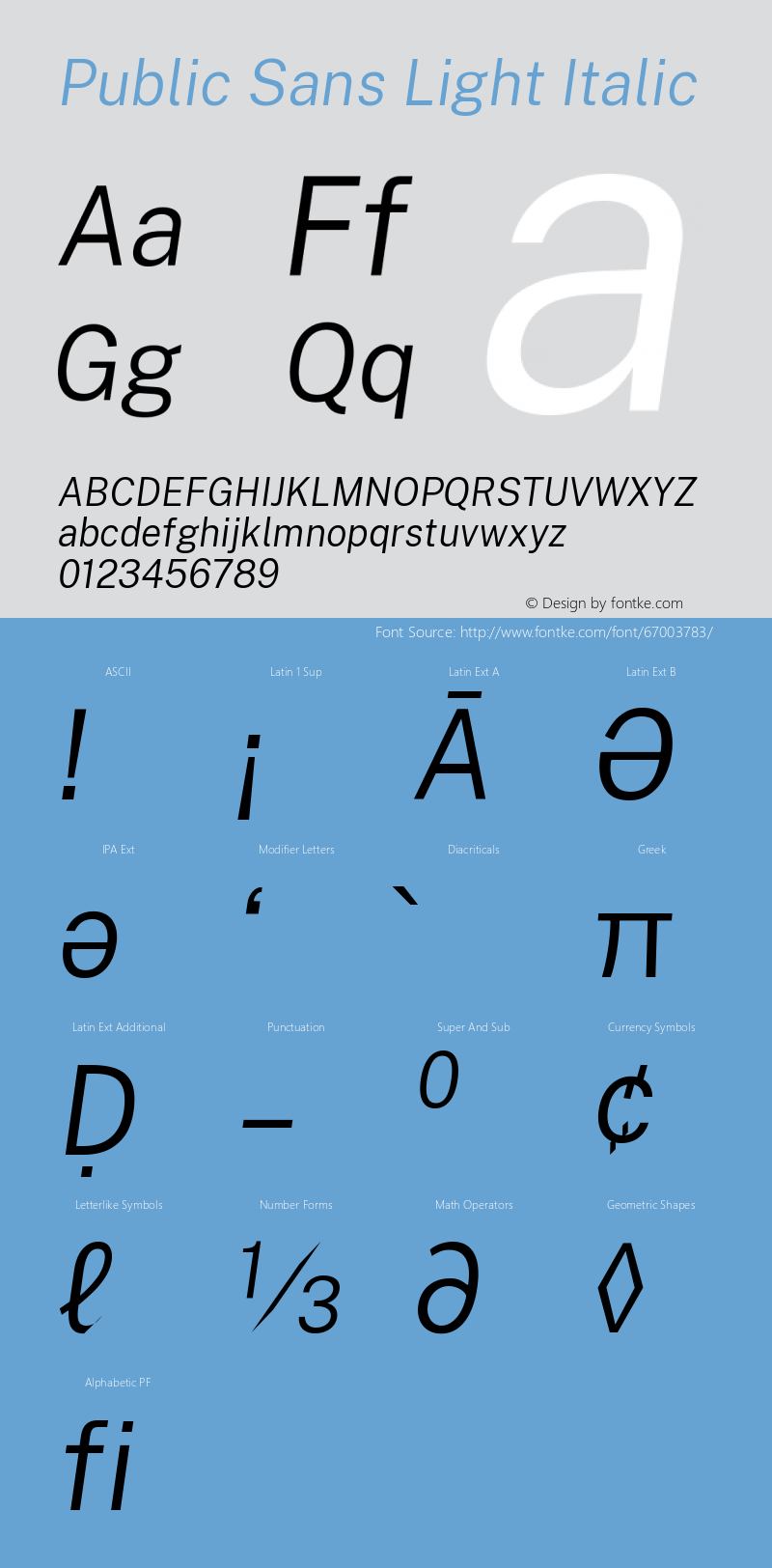 Public Sans Light Italic Version 1.002图片样张