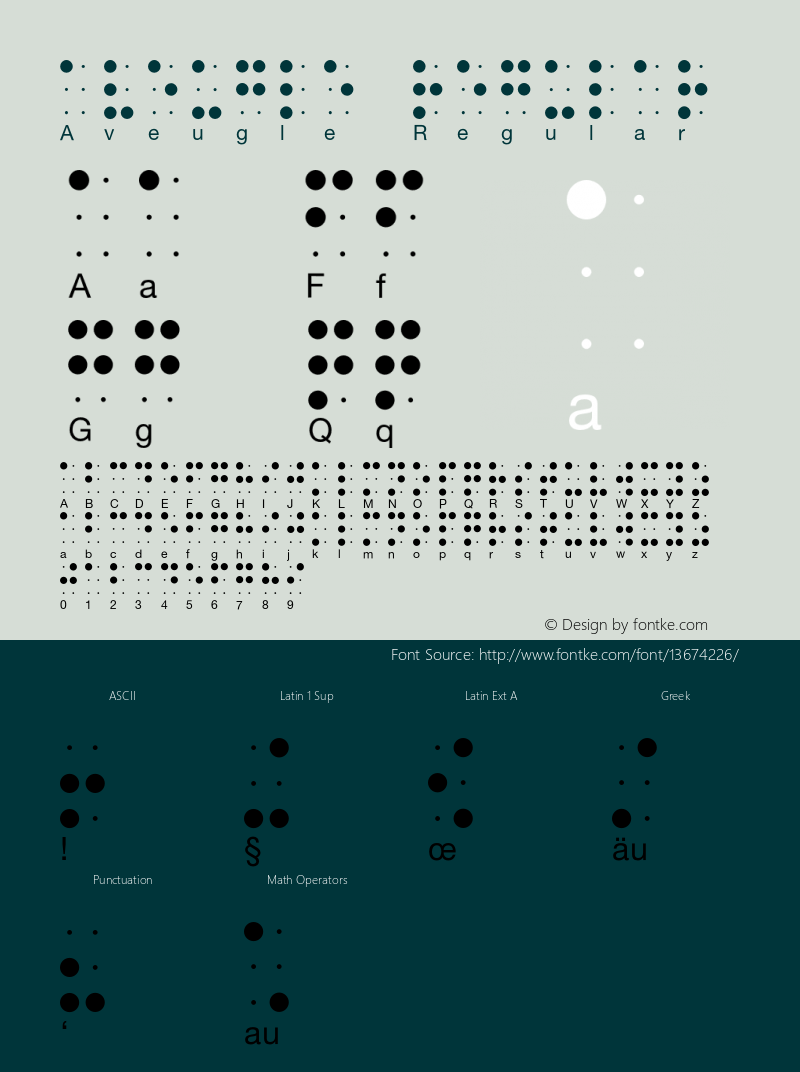 Aveugle Regular 001.000图片样张