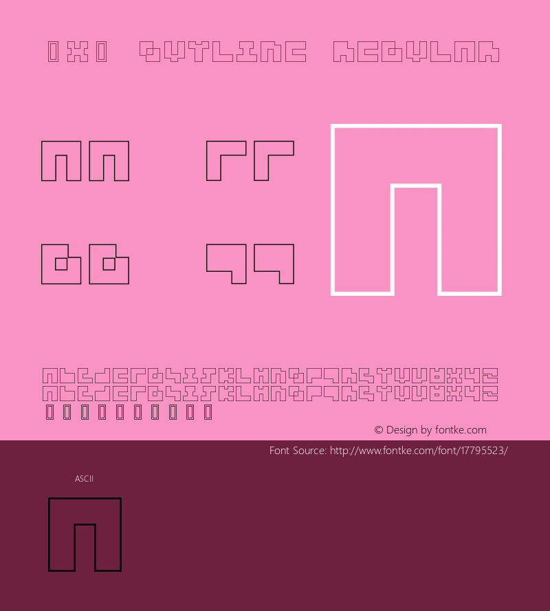 3x3 outline Regular Version 1.000;PS 001.000;hotconv 1.0.38图片样张