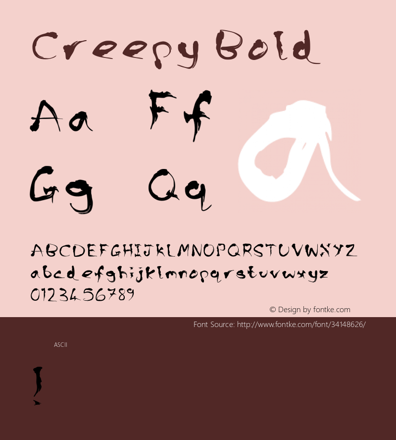 Creepy Bold Version 001.001图片样张