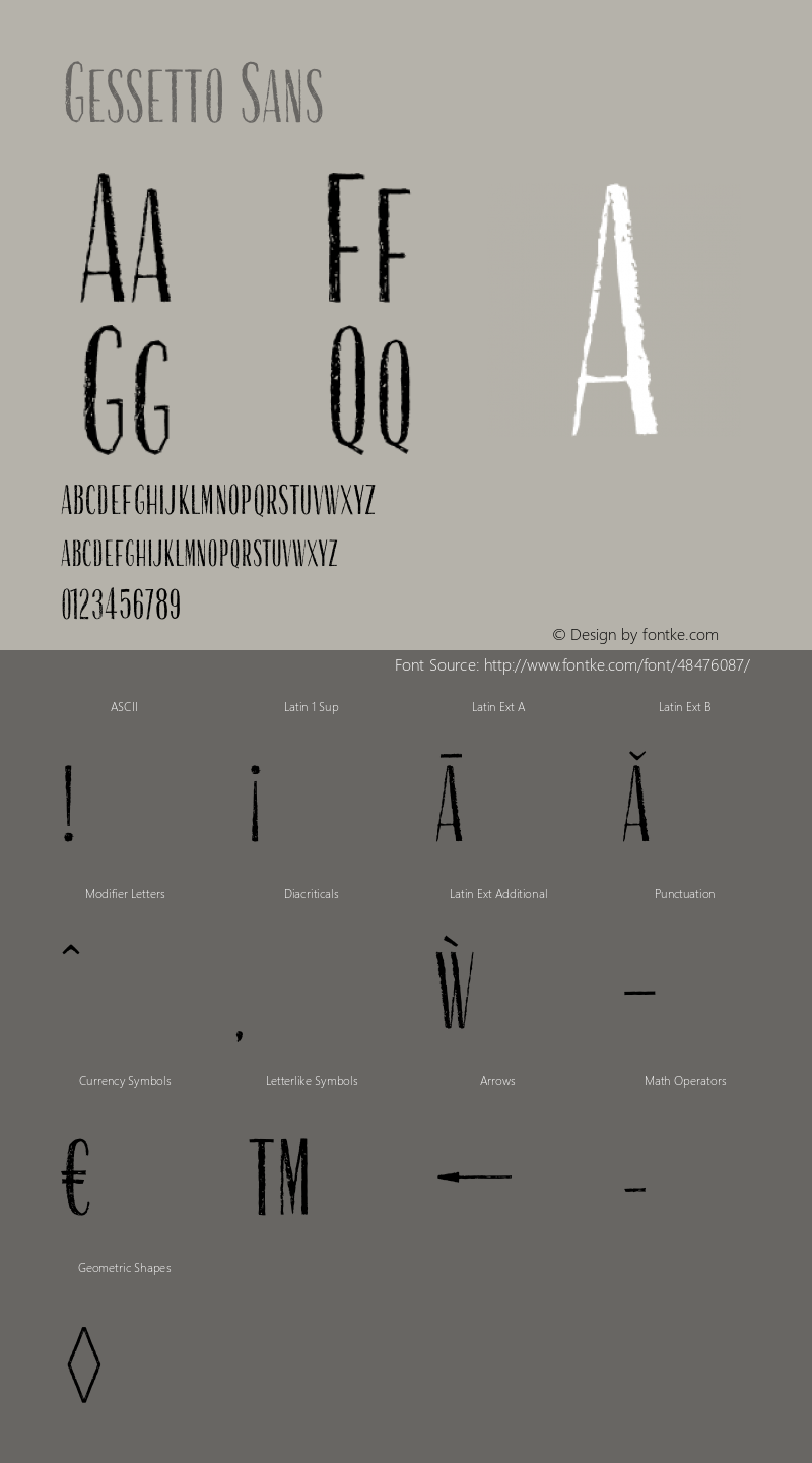 Gessetto Sans Version 1.000;PS 001.000;hotconv 1.0.88;makeotf.lib2.5.64775图片样张