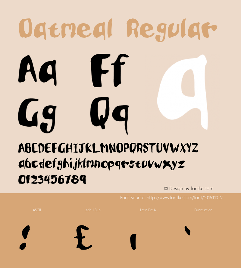 Oatmeal Regular 001.000图片样张