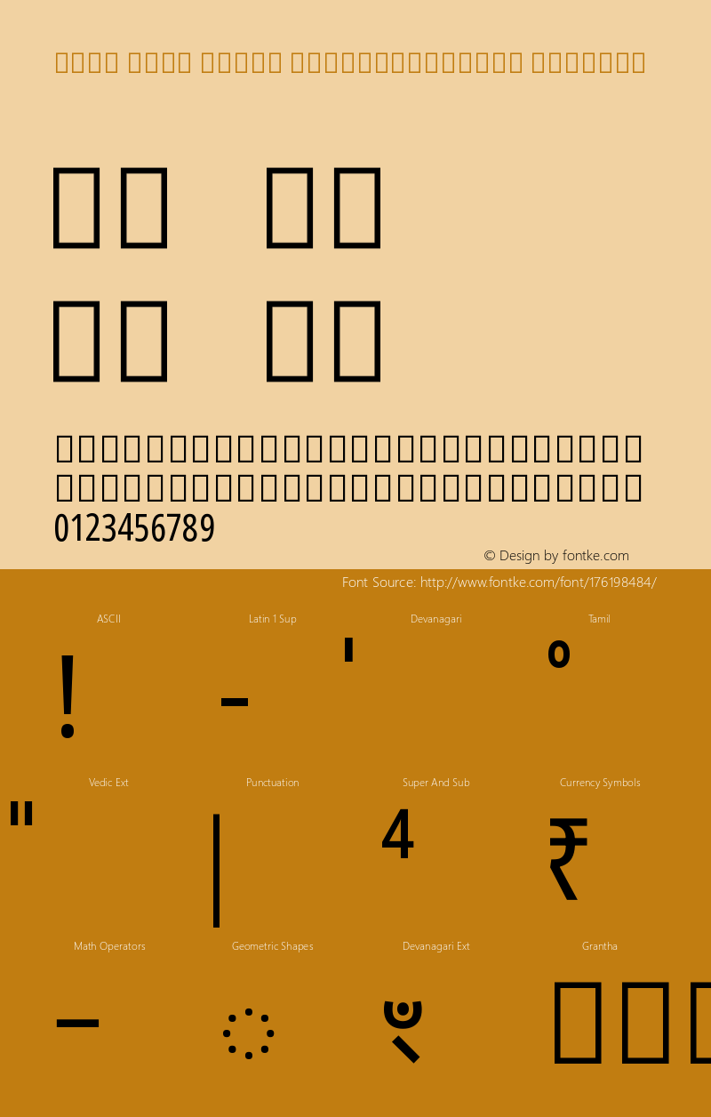 Noto Sans Tamil ExtraCondensed Regular Version 2.001图片样张