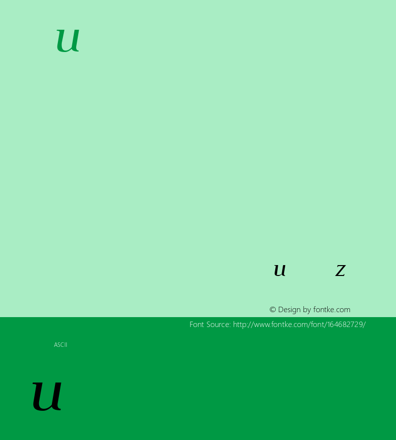 Judson Italic Version 20110429图片样张