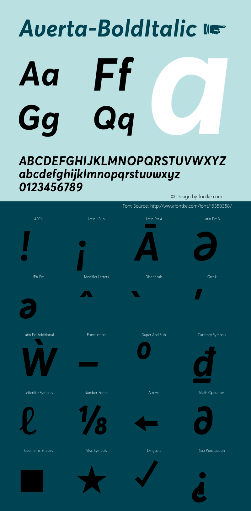 Averta-BoldItalic ☞ Version 1.002;PS 001.002;hotconv 1.0.70;makeotf.lib2.5.58329;com.myfonts.easy.intelligent-foundry.averta .bold-italic.wfkit2.version.4qmF图片样张