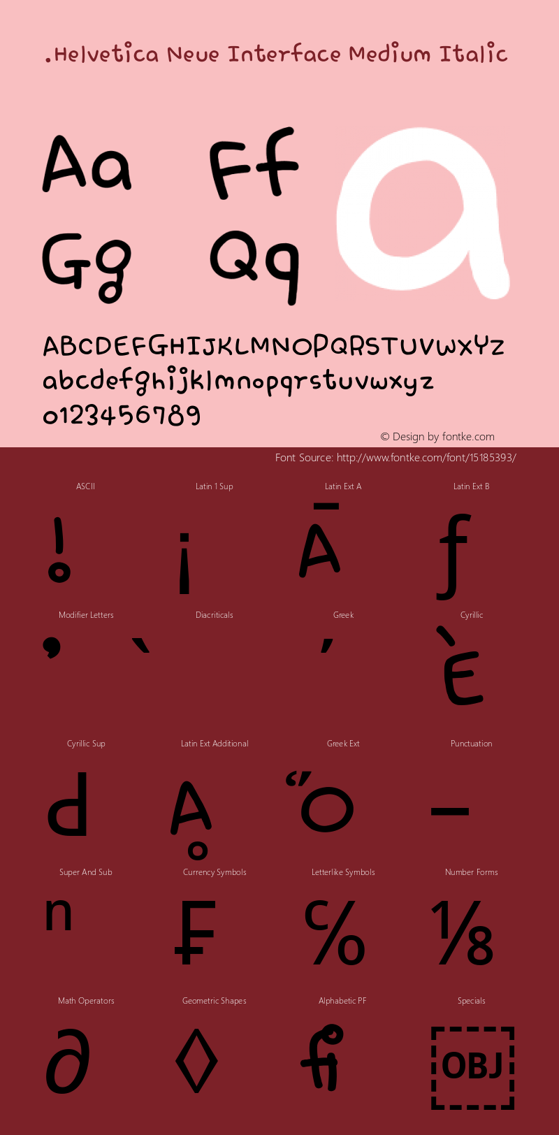 .Helvetica Neue Interface Medium Italic 10.0d35e1图片样张