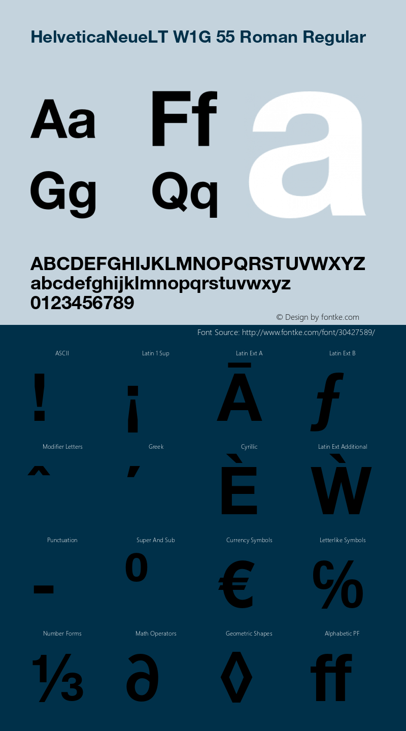 Helvetica Neue LT W06 75 Bold Version 3.00图片样张