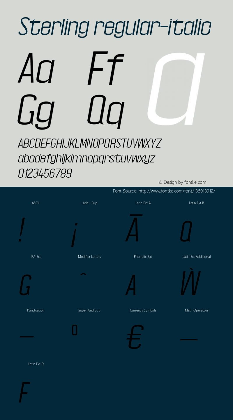 Sterling regular-italic 0.1.0图片样张