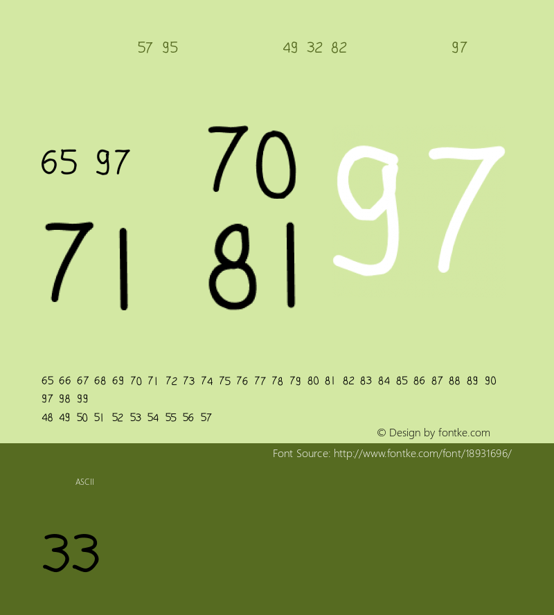 gpos9_font1 Regular Version1.0图片样张