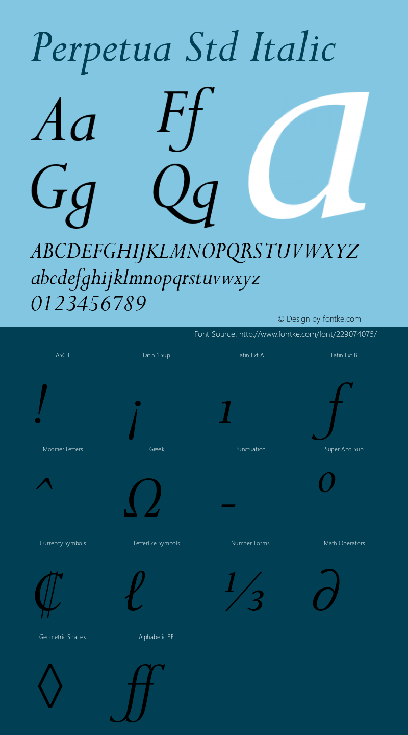 PerpetuaStd-Italic Version 2.096;PS 005.000;hotconv 1.0.67;makeotf.lib2.5.33168图片样张