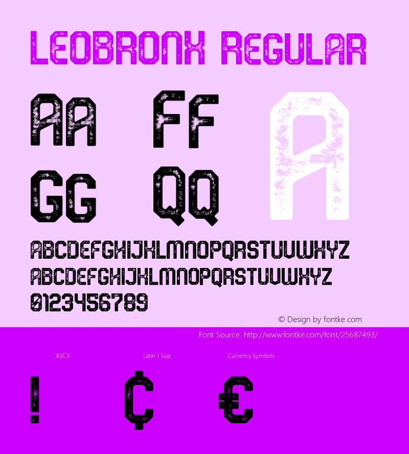 LEOBRONX Regular Version 1.000图片样张