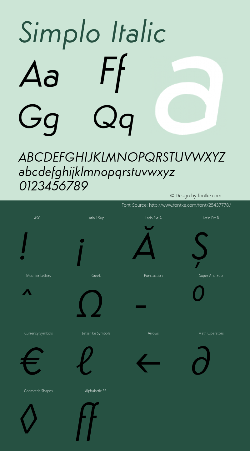 Simplo-It Version 1.07          UltraPrecision Font图片样张