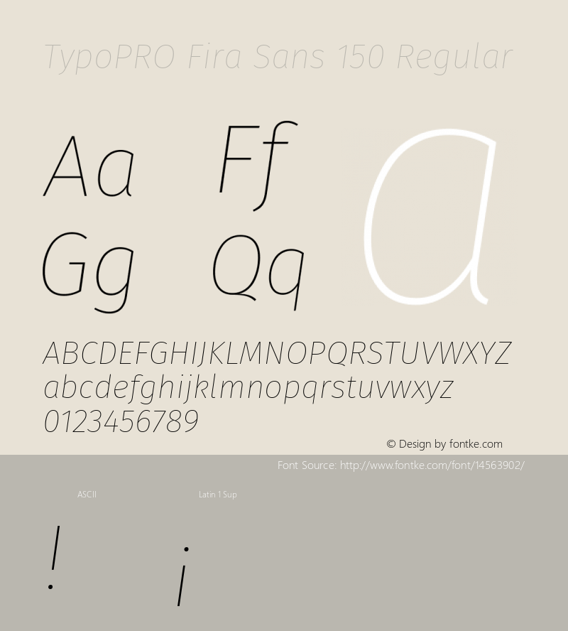 TypoPRO Fira Sans 150 Regular Version 3.105;PS 003.105;hotconv 1.0.70;makeotf.lib2.5.58329图片样张