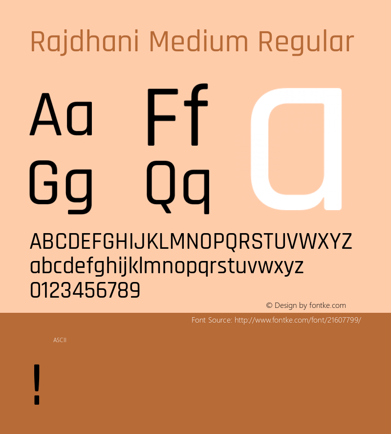 RajdhaniMedium Version 1.0图片样张