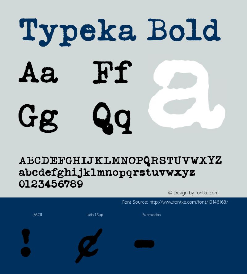 Typeka Bold Version 001.000图片样张