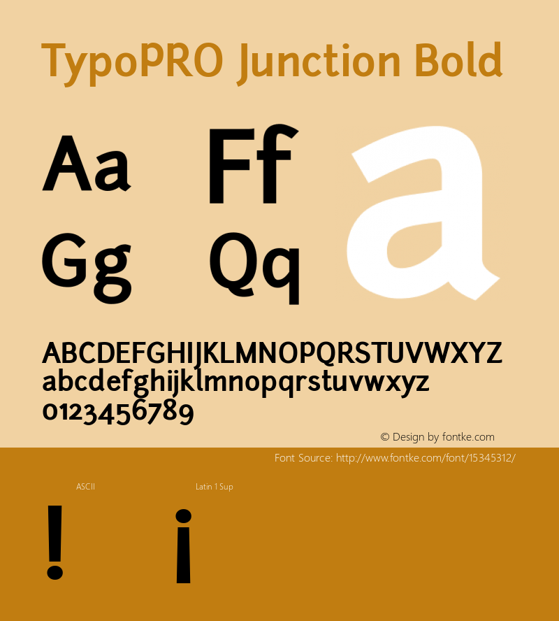 TypoPRO Junction Bold Version 001.001图片样张