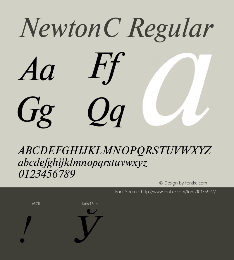 NewtonC Regular 001.000图片样张