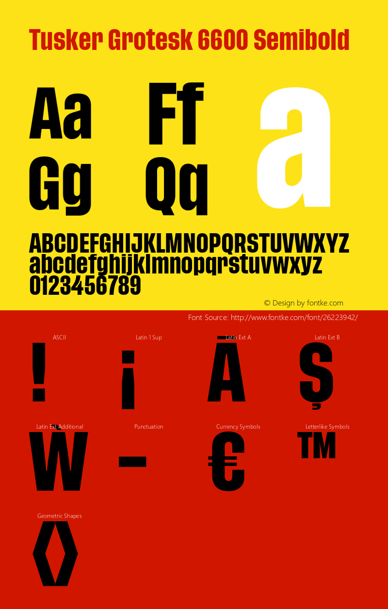 TuskerGrotesk-6600Semibold Version 1.000;PS 001.000;hotconv 1.0.88;makeotf.lib2.5.64775图片样张