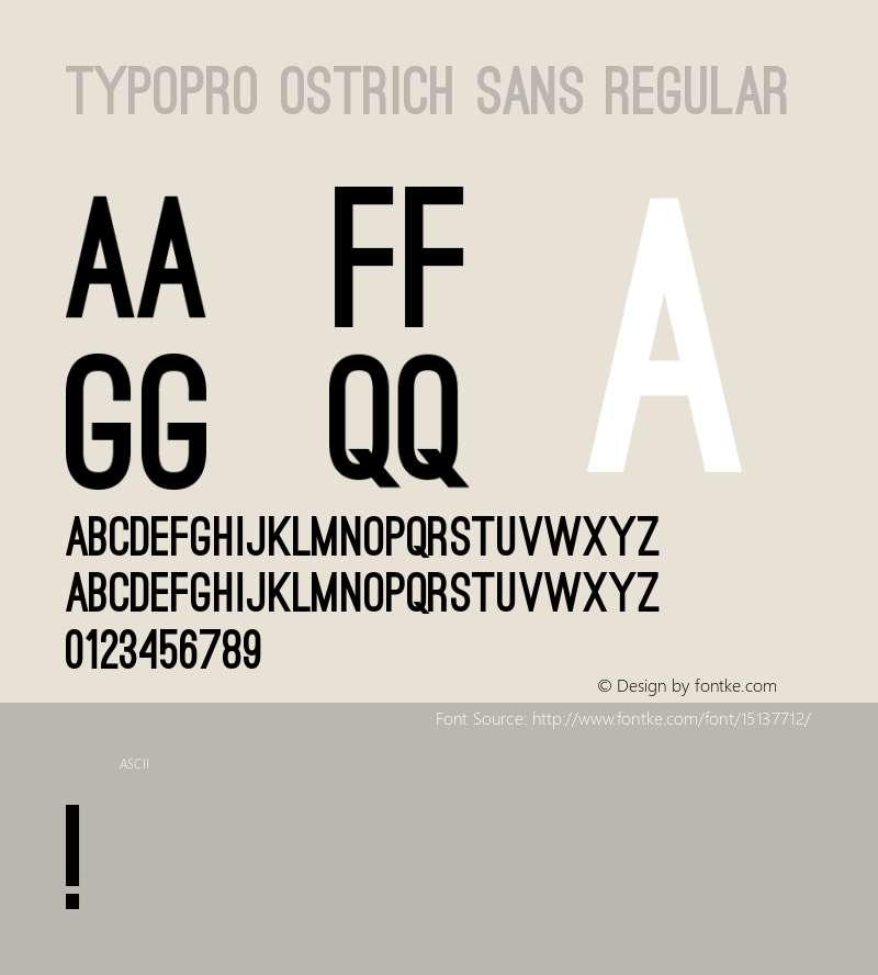 TypoPRO Ostrich Sans Regular Version 1.001;PS 001.001;hotconv 1.0.70;makeotf.lib2.5.58329图片样张