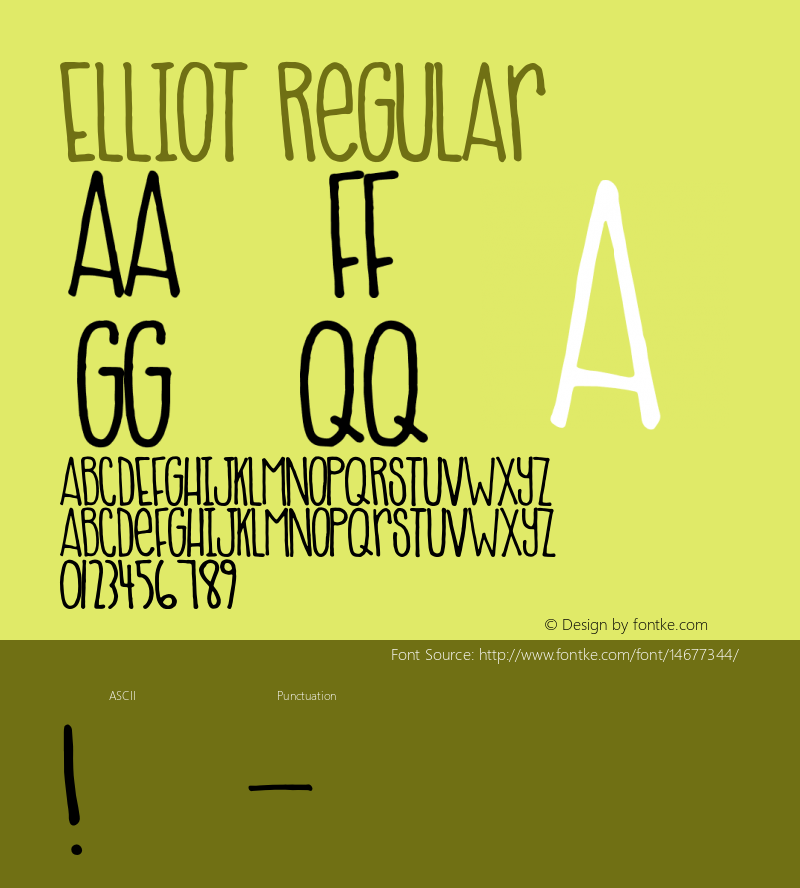 Elliot Regular Version 1.00 2014图片样张