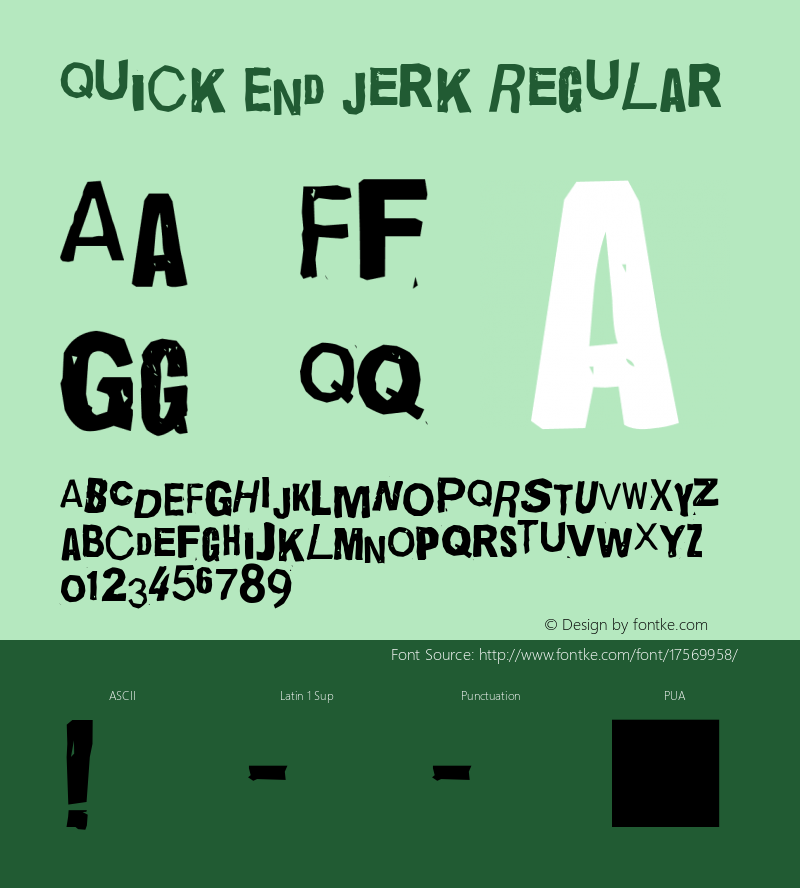 Quick End Jerk Regular updated June 2007图片样张