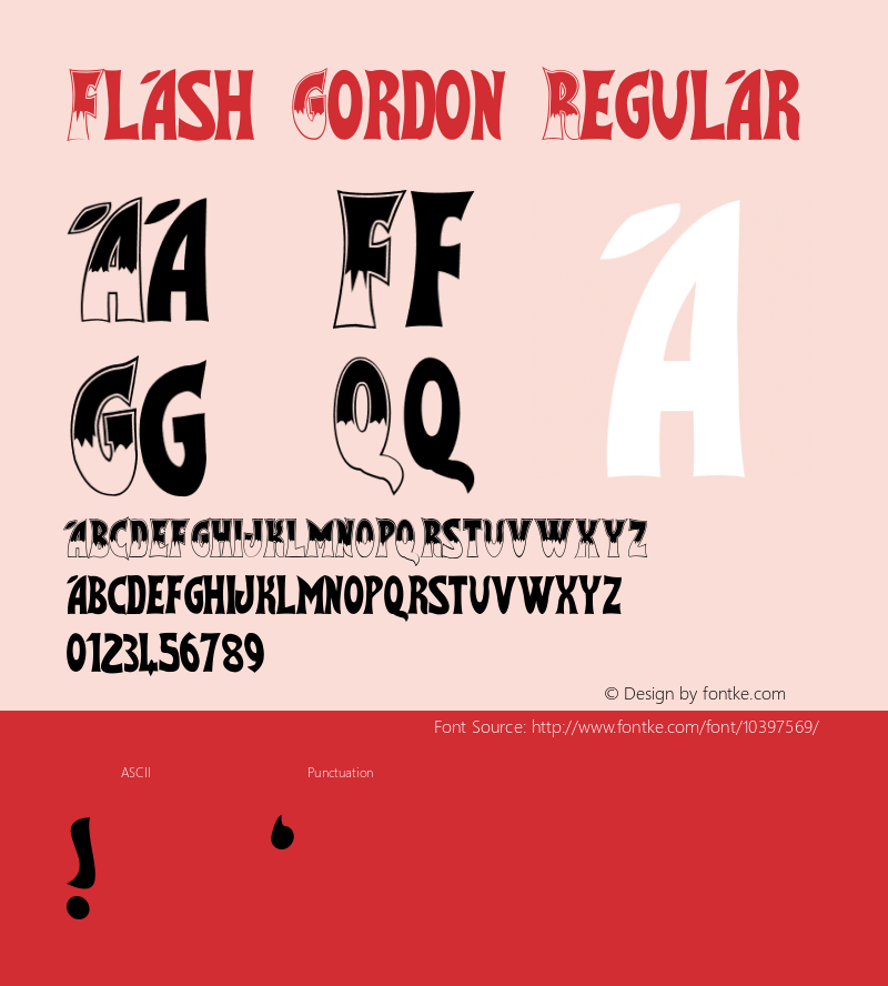 Flash Gordon Regular Unknown图片样张