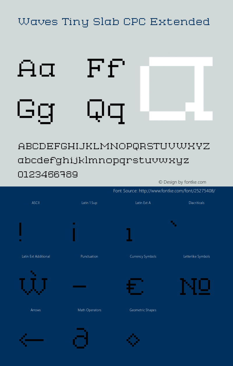 WavesTinySlabCPC-Extended Version 1.000;PS 001.000;hotconv 1.0.88;makeotf.lib2.5.64775图片样张