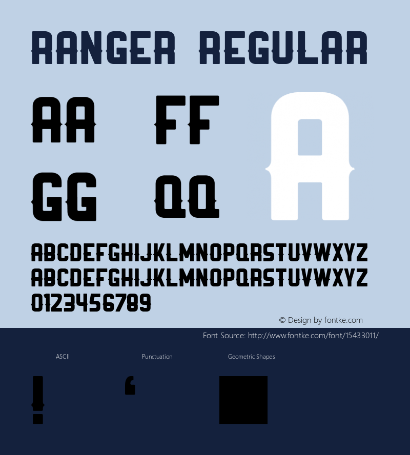 Ranger Regular Version 1.0图片样张