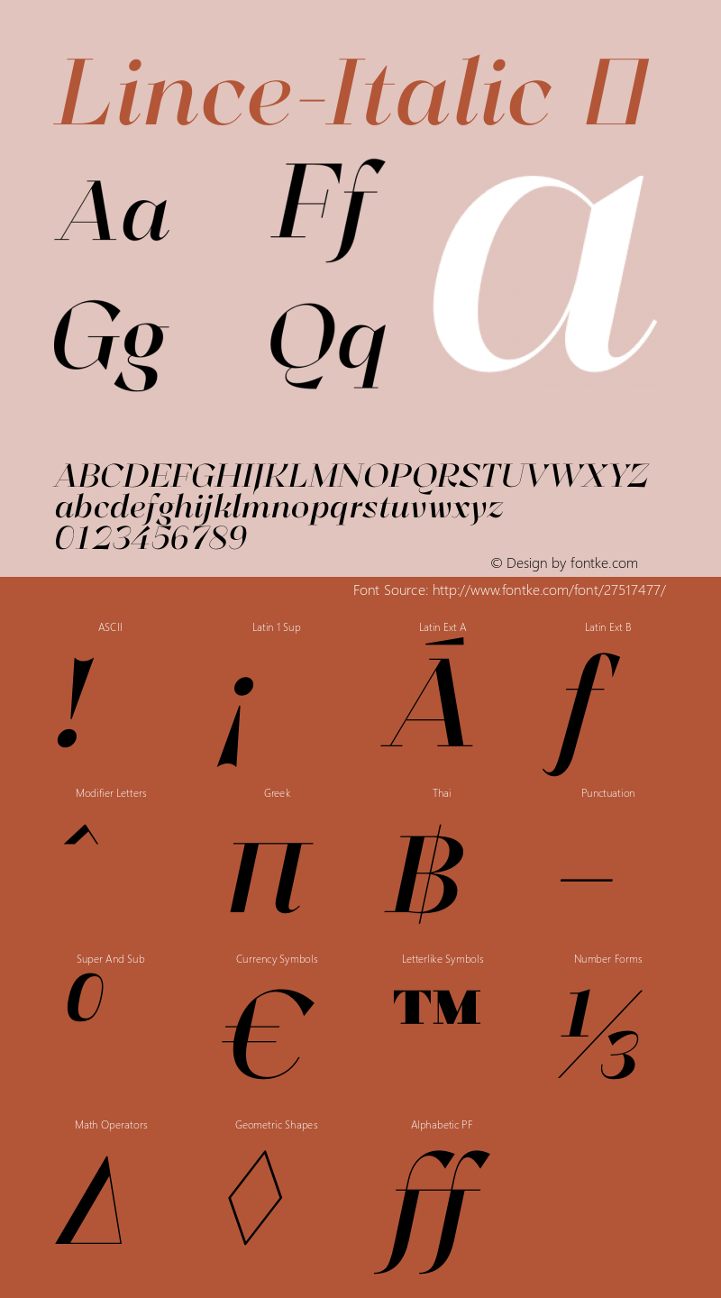 ☞Lince-Italic Version 1.000;com.myfonts.easy.typomancer.lince.italic.wfkit2.version.4orq图片样张