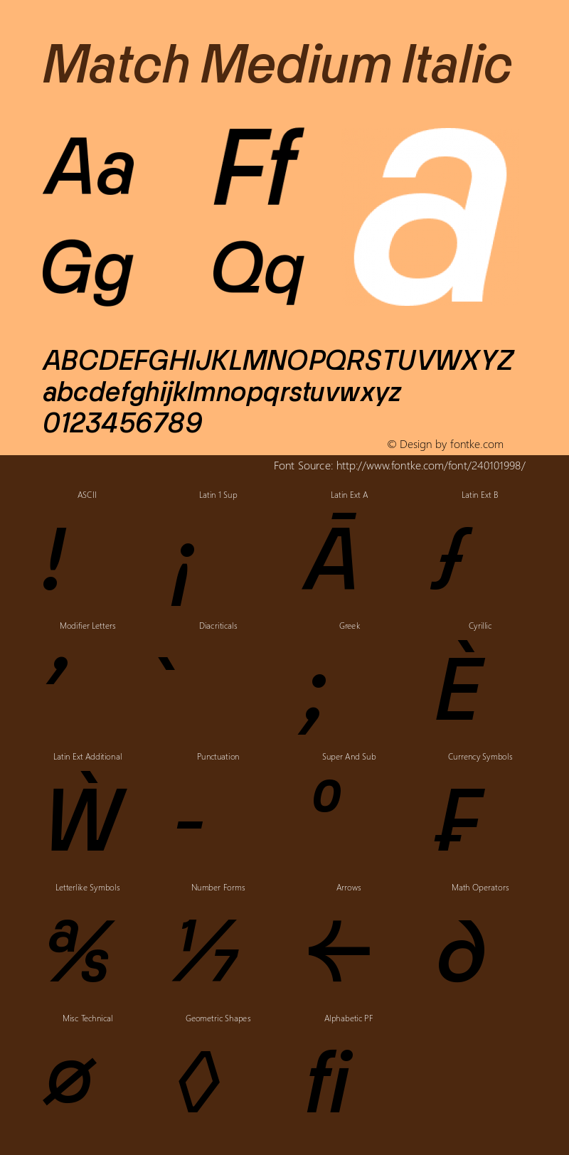 Match Medium Italic Version 1.000;Glyphs 3.1.1 (3140)图片样张