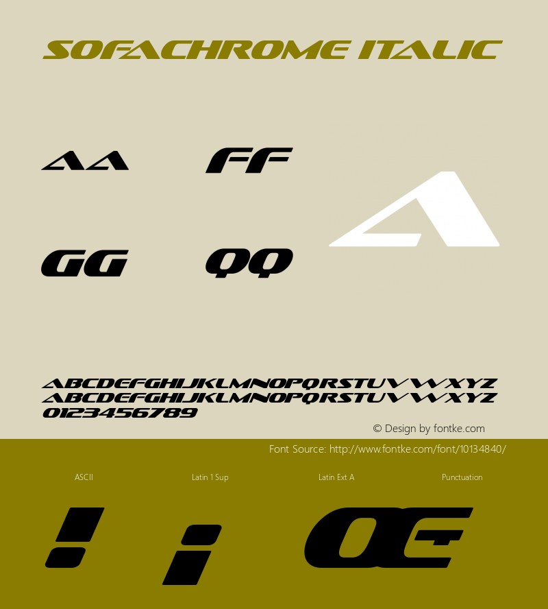 Sofachrome Italic Version 2.000 2004图片样张