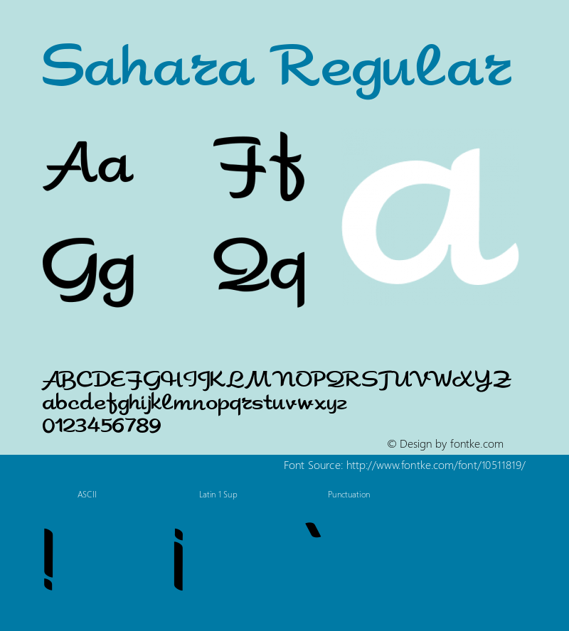 Sahara Regular Version 001.000图片样张