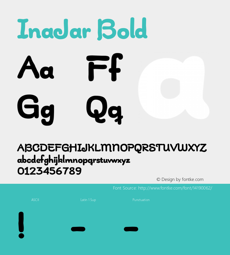 InaJar Bold Version 1.000图片样张