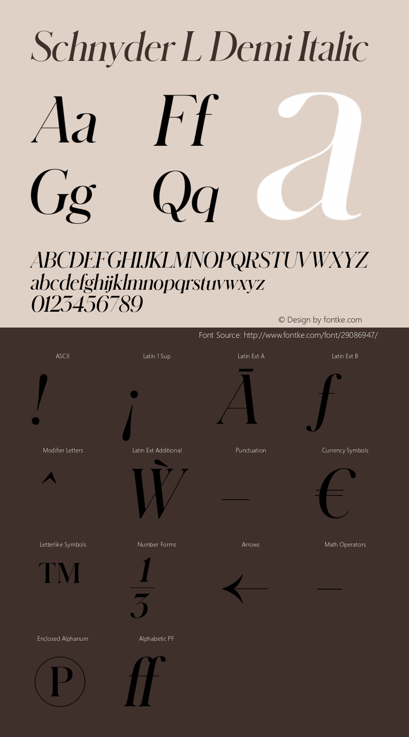 SchnyderL-DemiItalic Version 1.1 2018 | wf-rip DC20180130图片样张