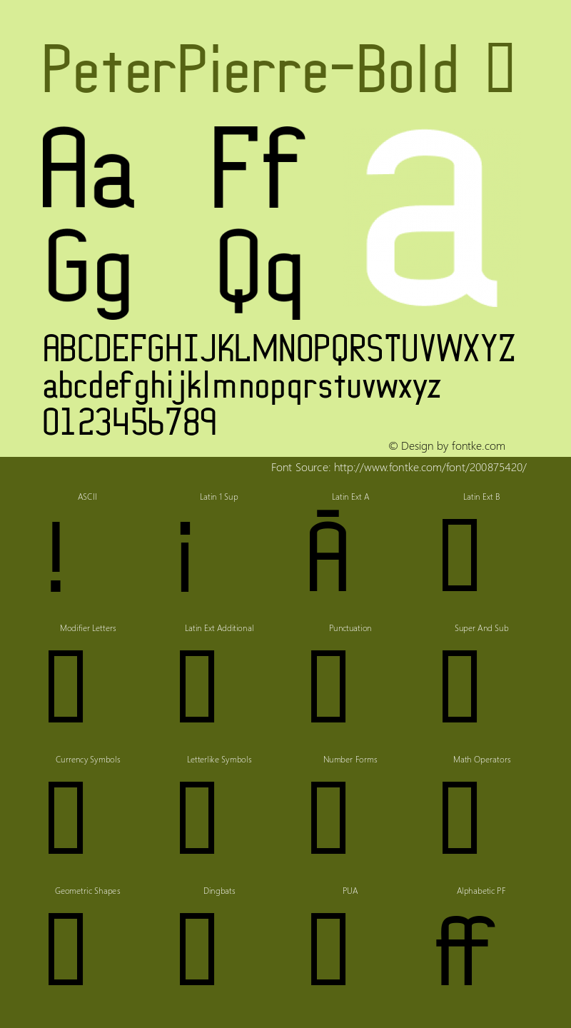 ☞PeterPierre-Bold Version 1.07 2021;com.myfonts.easy.ingrimayne.peter-pierre.bold.wfkit2.version.5Fzb图片样张