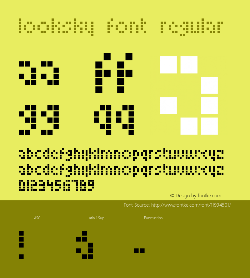 Looksky Font Regular Version 1.0图片样张