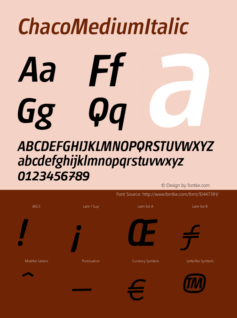 ChacoMediumItalic ☞ Version 001.000;com.myfonts.tipo.chaco.medium-italic.wfkit2.6KD6图片样张