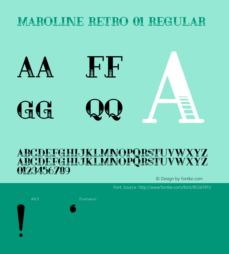 MarolineRetro01 Version 0.000图片样张