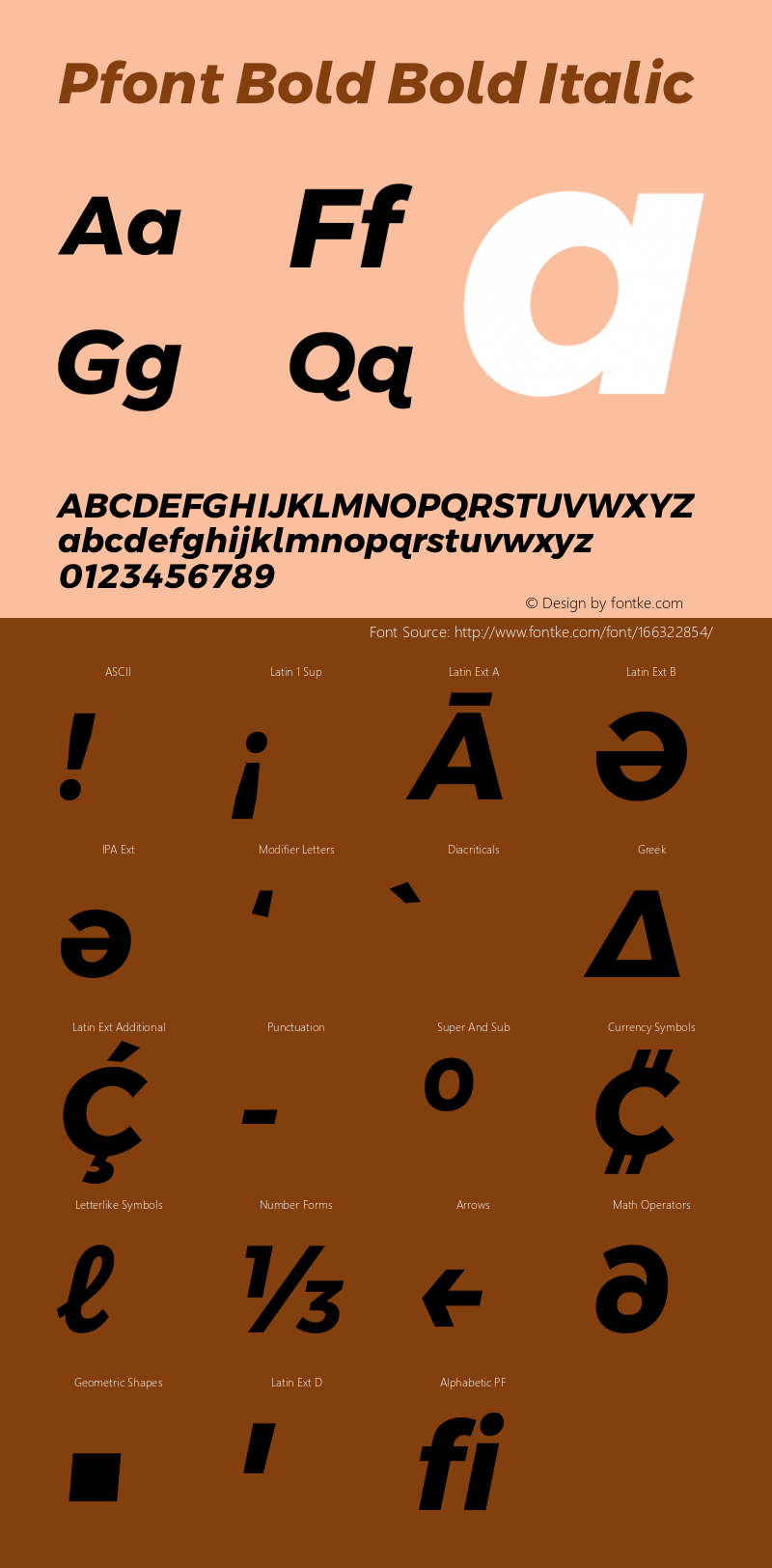 Pfont Bold Italic Version 6.003图片样张