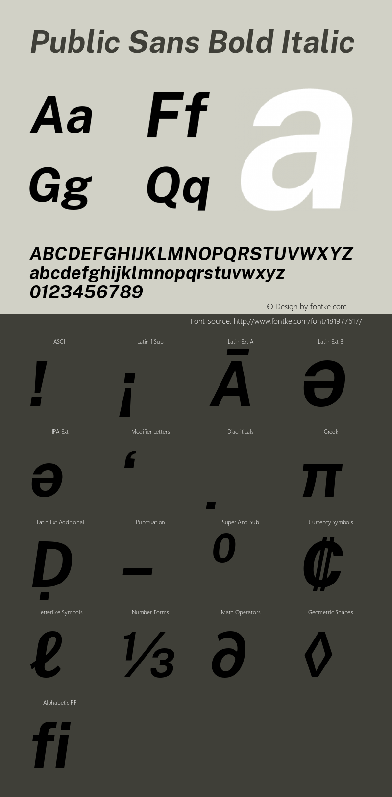 Public Sans Bold Italic Version 2.000; ttfautohint (v1.8.3)图片样张