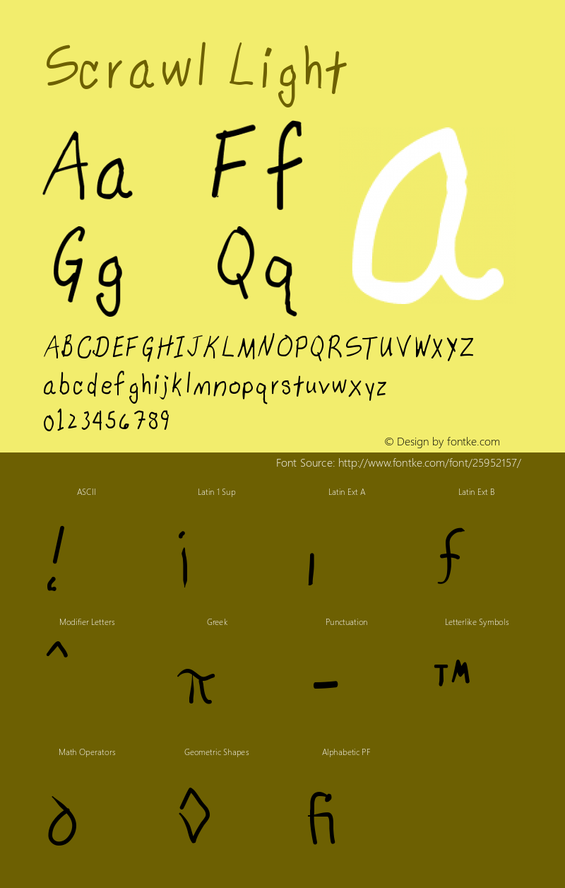 Scrawl-Light Version 001.000图片样张