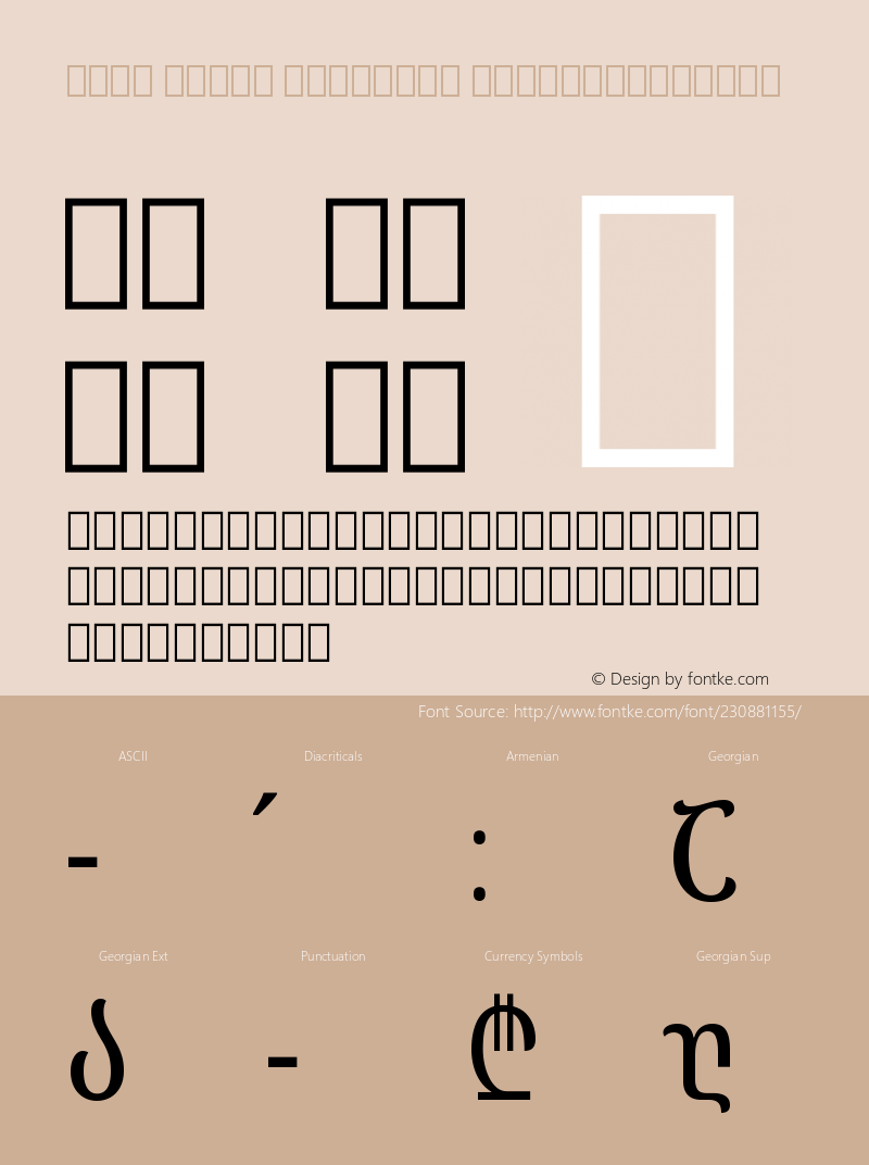 Noto Serif Georgian ExtraCondensed Version 2.001图片样张
