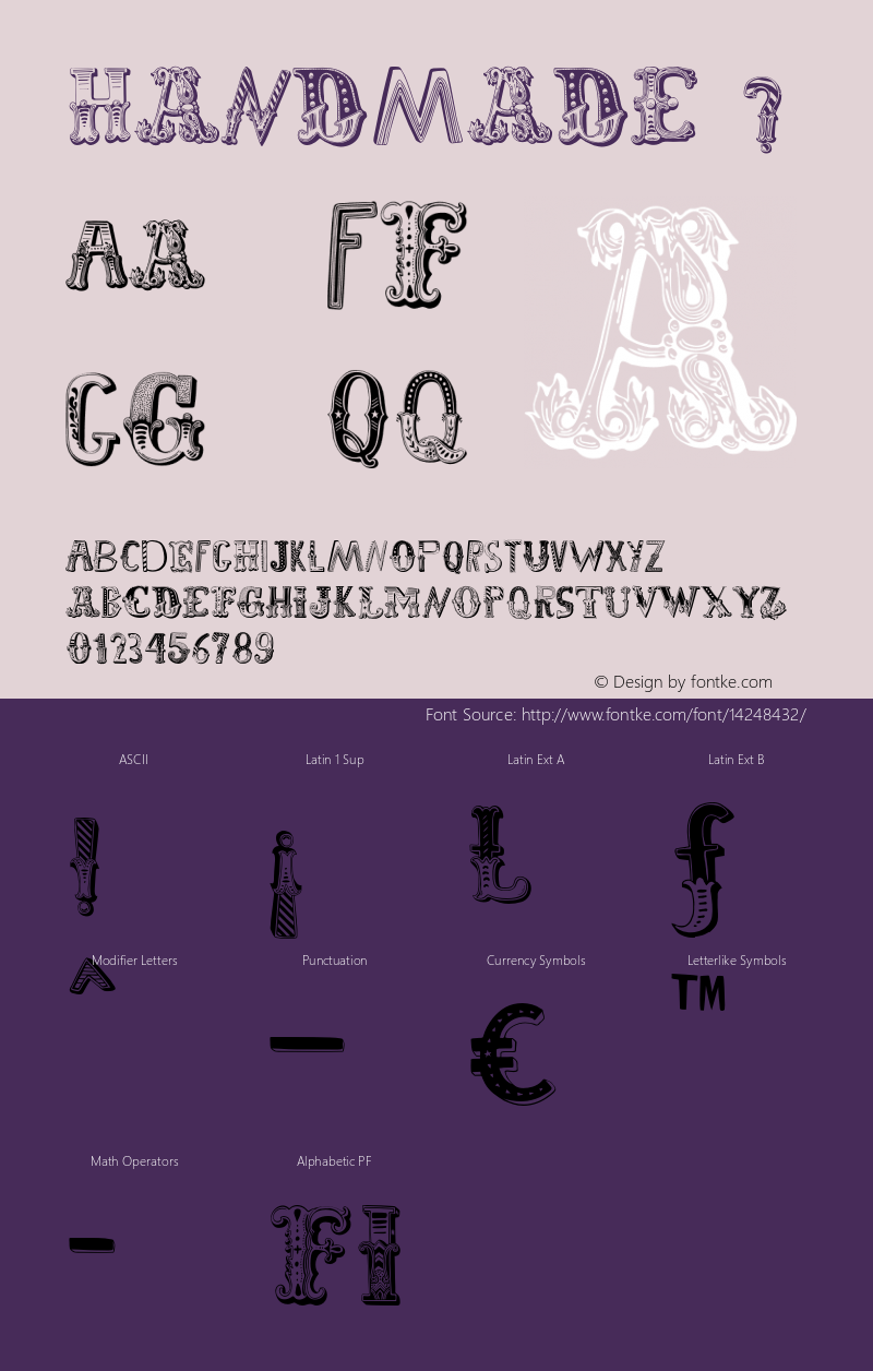 HandMade ? Version 1.200;com.myfonts.misprinted.hand-made.regular.wfkit2.351k图片样张