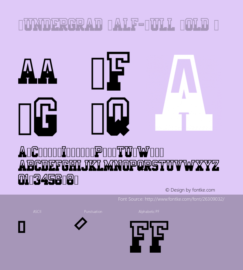 ☞Undergrad Half-Full Bold Version 2.013 ;com.myfonts.easy.thomas-kaeding.undergrad.half-full-bold.wfkit2.version.4dTq图片样张