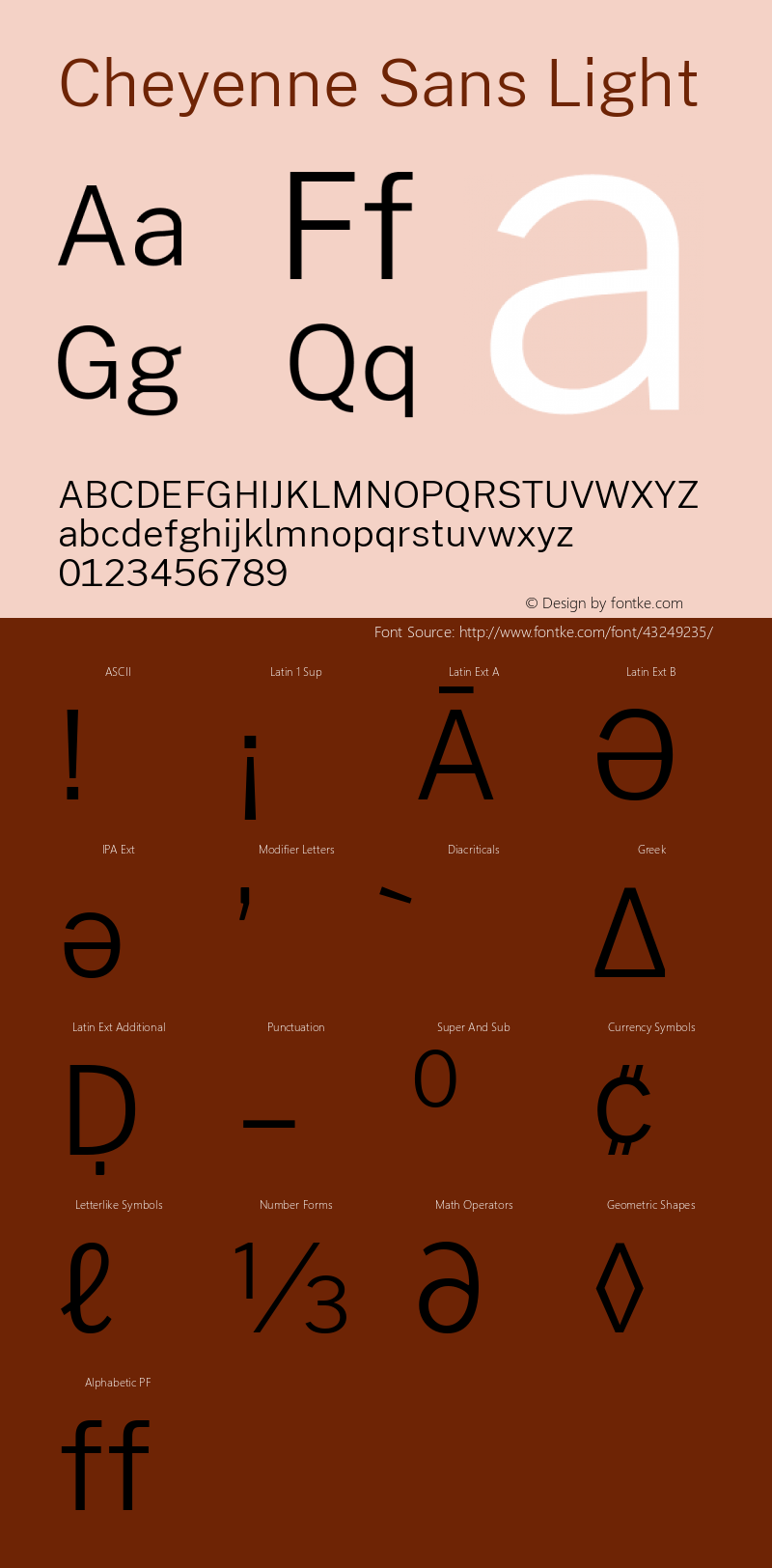 Cheyenne Sans Light Version 1.00;October 25, 2019;FontCreator 12.0.0.2547 64-bit; ttfautohint (v1.6)图片样张